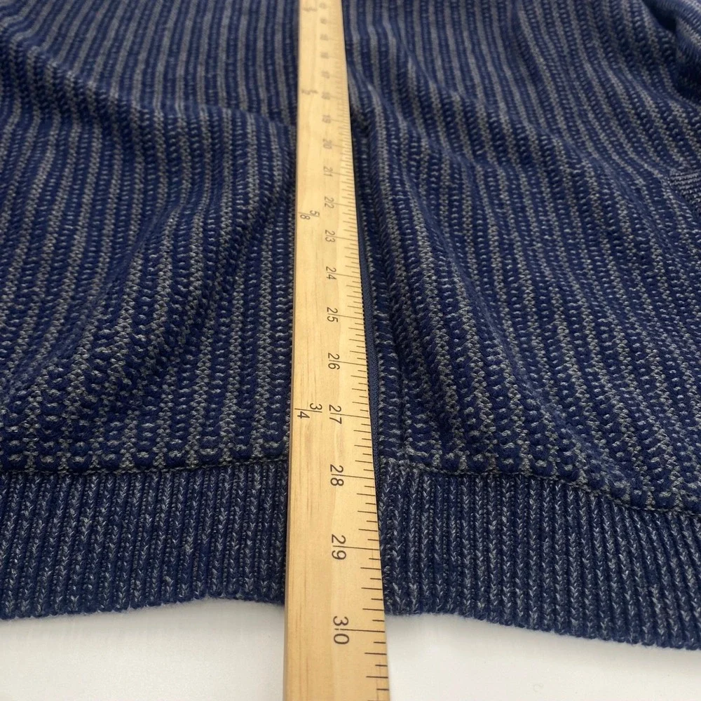 Carbon 2 Cobalt Cotton Cable Knit Sweater Mens XL Blue Wharf Fisherman‎ Nautical